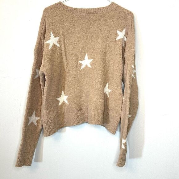 Blue B Star Knit Pullover Sweater Size Medium - Picture 3 of 5